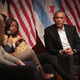 Former President Barack Obama listens as participants speak during a forum at the University of Chicago held to promote community organizing on April 24, 2017, in Chicago. The visit marks Obama’s first formal public appearance since leaving office. (Scott Olson/Getty Images)